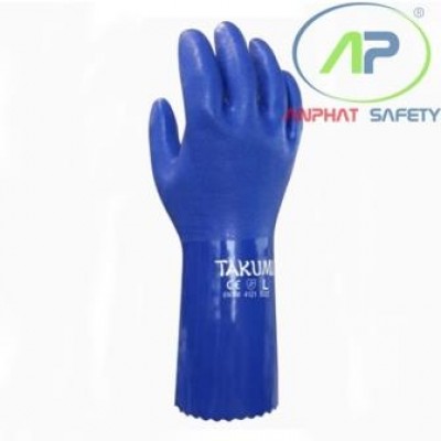Găng tay chống dầu loại vừaTAKUMI PVC 600 size L